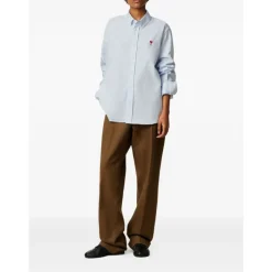 Chemise en Coton Bleu Clair AW25
