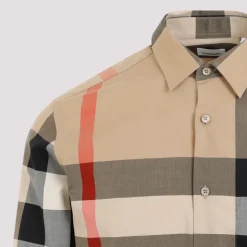 Chemise en coton à carreaux coupe slim