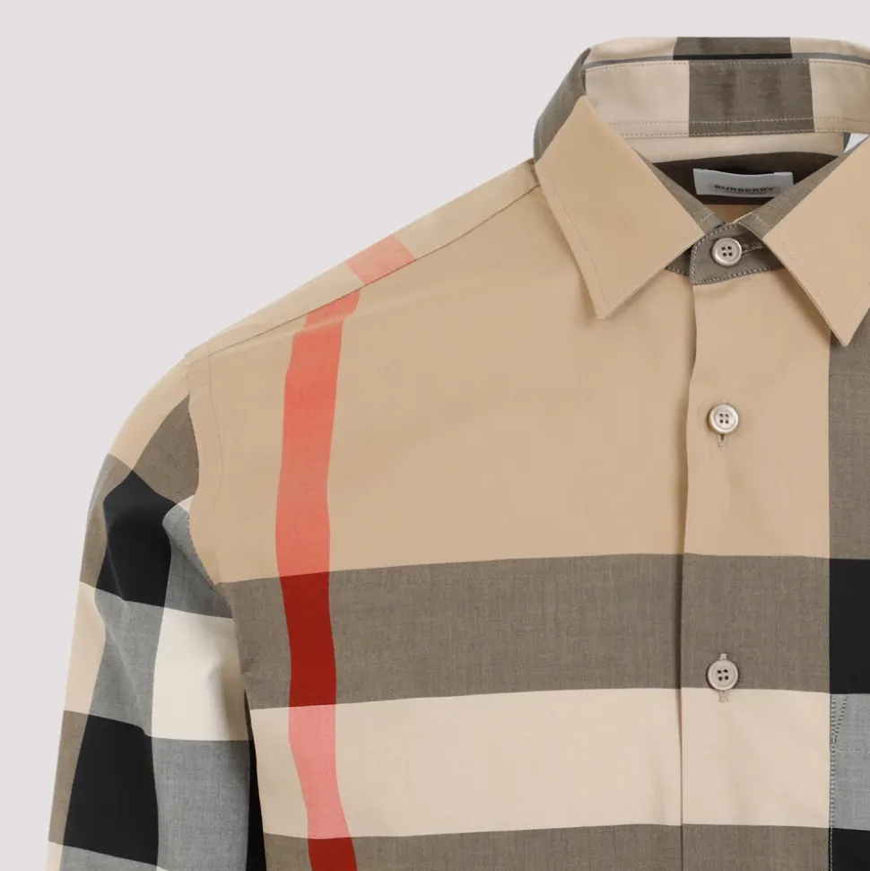 Chemise en coton à carreaux coupe slim