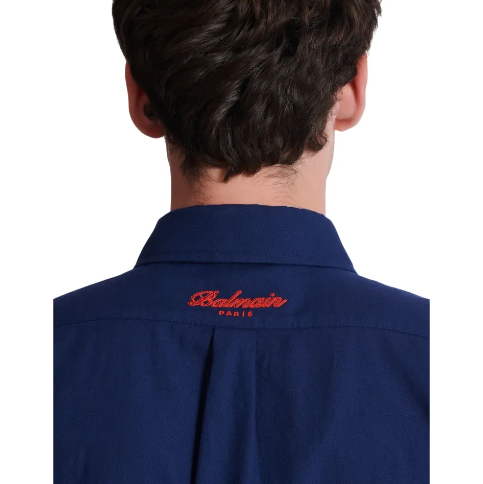 Chemise en coton Oxford College Emblem