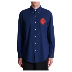 Chemise en coton Oxford College Emblem