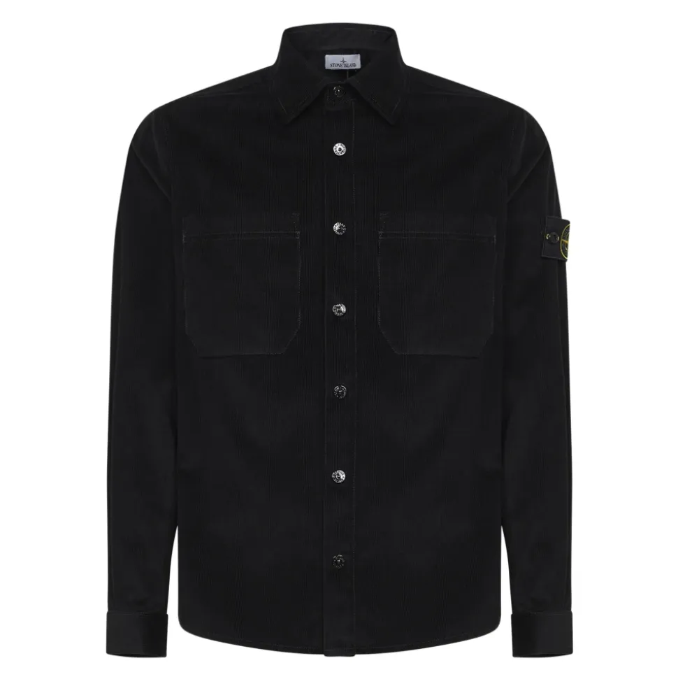 Chemise 1200040 en Micro-Velours Côtelé de Coton