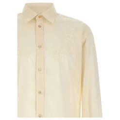 Chemise en mousseline de coton brodée