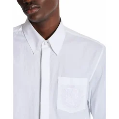 Chemise en popeline brodée Écusson