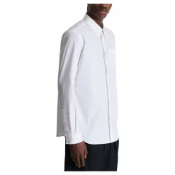 Chemise en popeline brodée Écusson