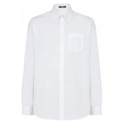 Chemise en popeline brodée Écusson