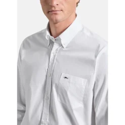 Chemise en Popeline de Coton à Manches Longues