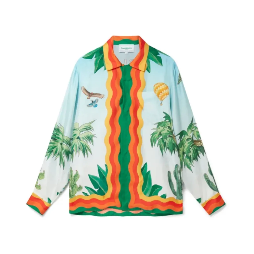 Chemise en Soie Palm Springs Tennis Club