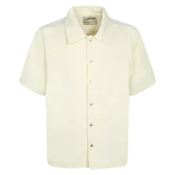 Chemise en tissu écru. Courte