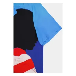 Chemise en twill imprimé avec art sur toute la surface