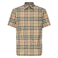 Chemise à Manches Courtes à Carreaux