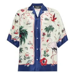Chemise à Manches Courtes en Soie