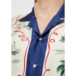 Chemise à Manches Courtes en Soie