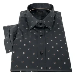 Chemise à Manches Courtes et Motif Ajusté