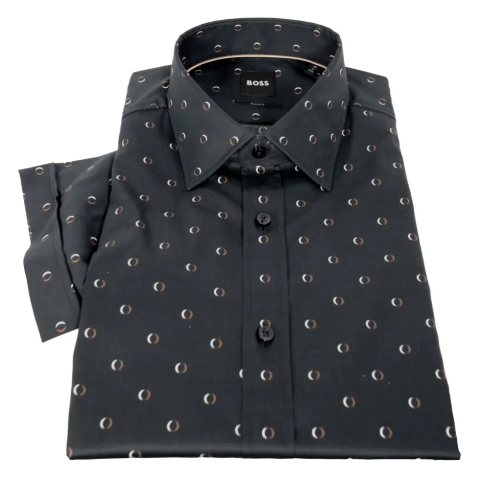 Chemise à Manches Courtes et Motif Ajusté