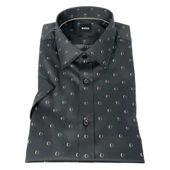 Chemise à Manches Courtes et Motif Ajusté