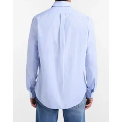 Chemise à micro-rayures coupe droite