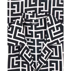 Chemise noire à manches courtes
