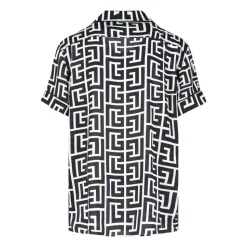 Chemise noire à manches courtes