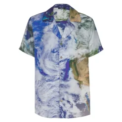 Chemise pyjama imprimée motif Earth