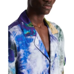 Chemise pyjama imprimée motif Earth