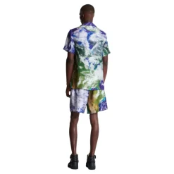 Chemise pyjama imprimée motif Earth