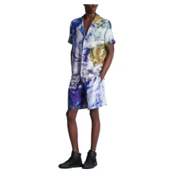 Chemise pyjama imprimée motif Earth