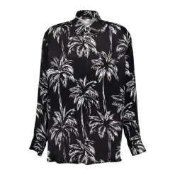 Chemise Satin Palm Tree