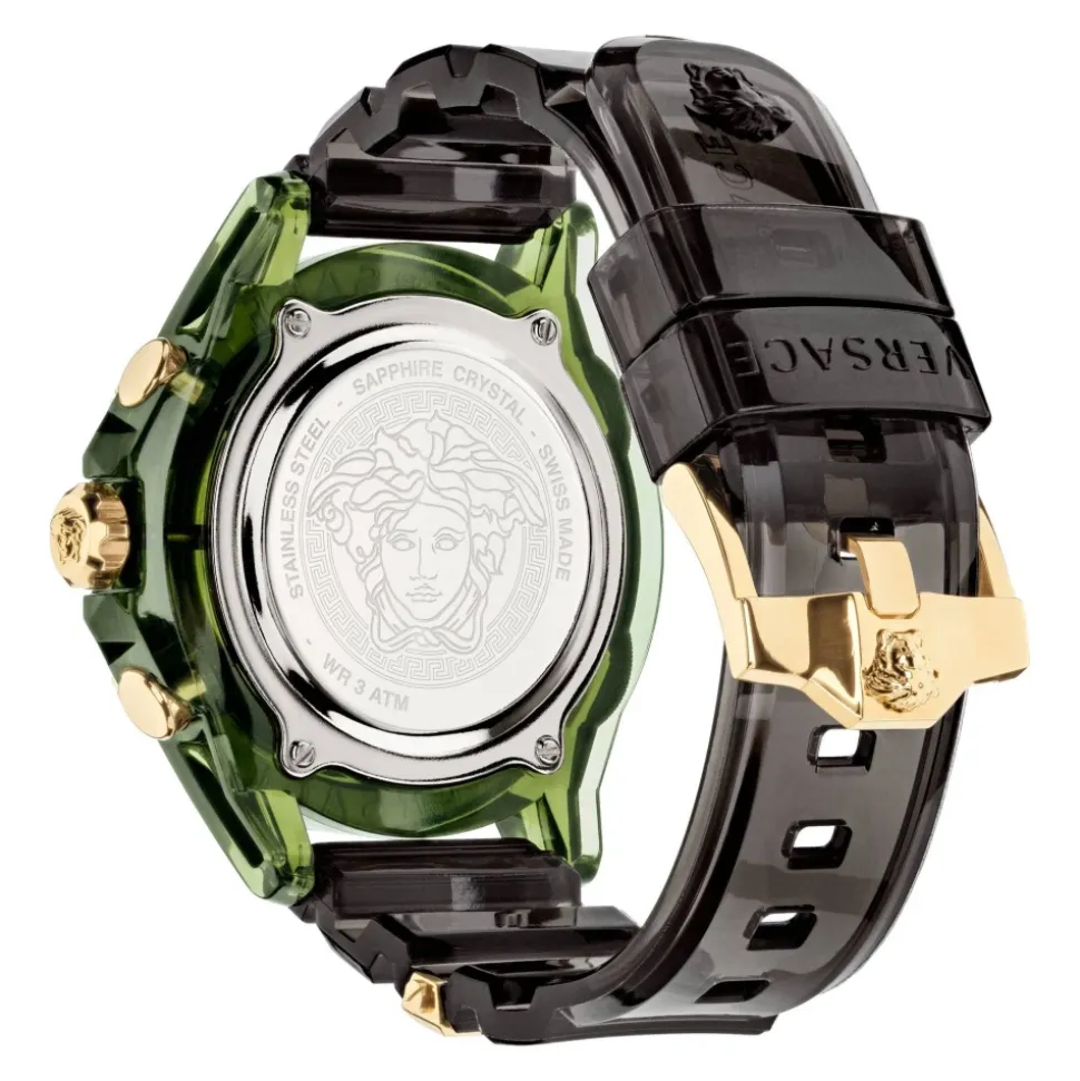 Chrono Active Montre en Silicone Vert