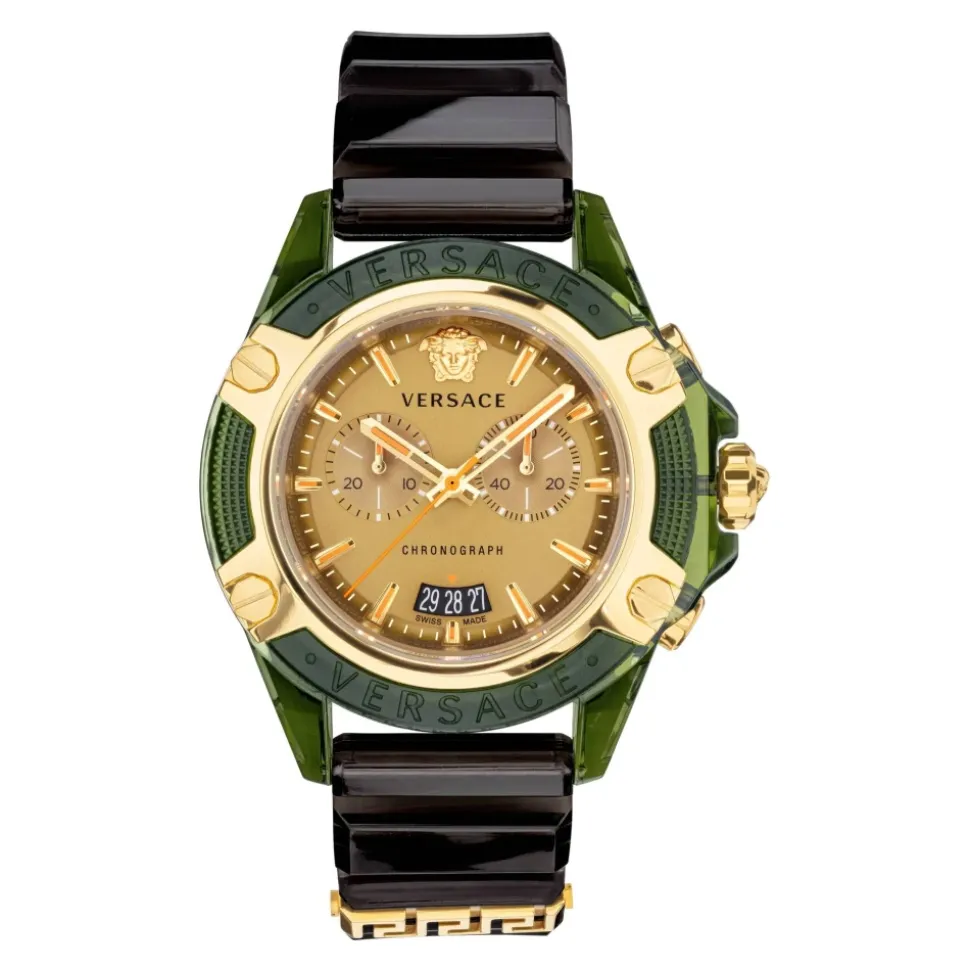 Chrono Active Montre en Silicone Vert