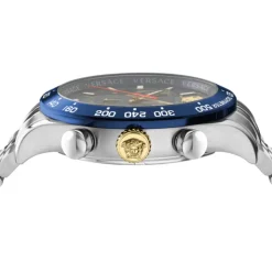 Chronographe homme Hellenyium VE2U01024 Bleu Argent