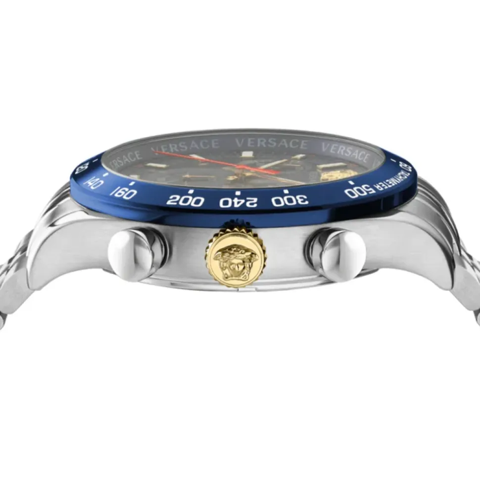 Chronographe homme Hellenyium VE2U01024 Bleu Argent
