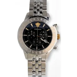 Chronographe Signature Acier Cadran Noir Montre