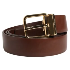 Classic Leather Metal Buckle Belt