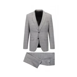 Costume à carreaux avec gilet ajusté