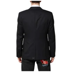 Costume en Laine MARTINI Bleu Foncé