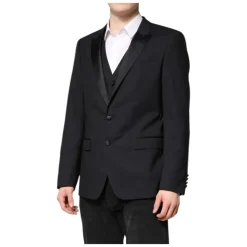 Costume en Laine MARTINI Bleu Foncé