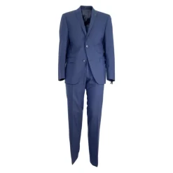 Costume Homme en Laine Bleue