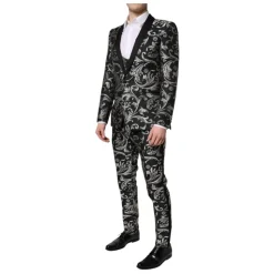 Costume Homme Jacquard MARTINI Noir Gris