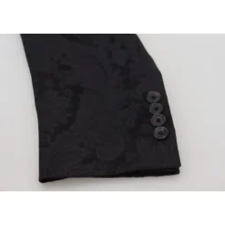 Costume MARTINI en brocart floral noir