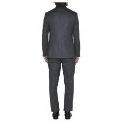 Costume à rayures simple boutonnage