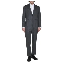 Costume à rayures simple boutonnage