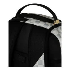 Cream Check Side Drip Backpack