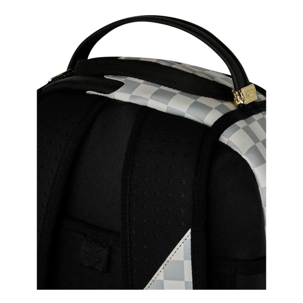 Cream Check Side Drip Backpack