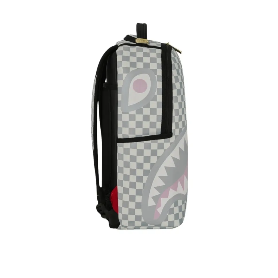 Cream Check Side Drip Backpack