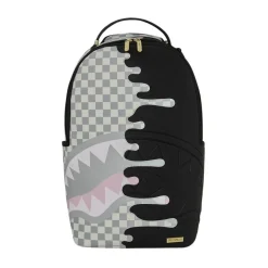 Cream Check Side Drip Backpack