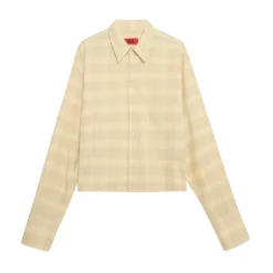 Cropped Check Shirt