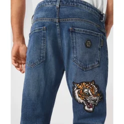 Denim Trousers Super Straight Cut Tattoo