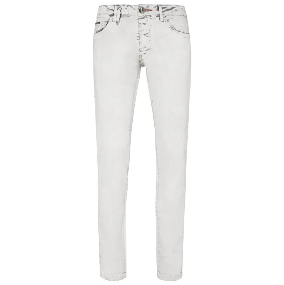 Denim Trousers Super Straight Cut Skull&Bones