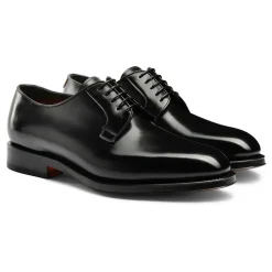 Derbies à lacets en cuir confectionnées à la main